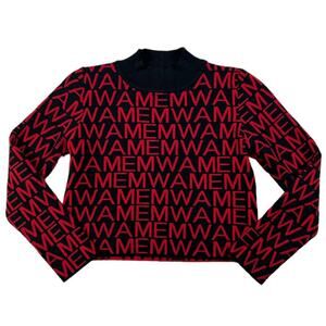 Sweater Red/Black Cropped | Size XS